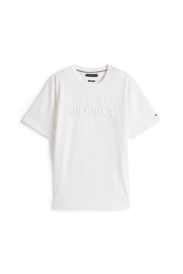 HILFIGER ARCH EMBOSSED TEE - 4