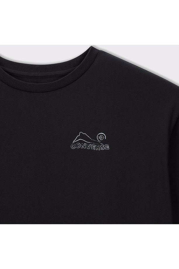 Retro Quarter Zip Erkek Siyah Sweatshirt - 3