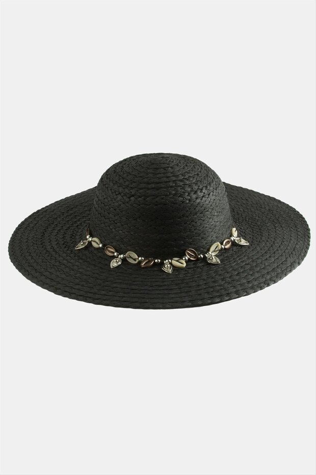 Triangle Seashell Straw Hat - 3