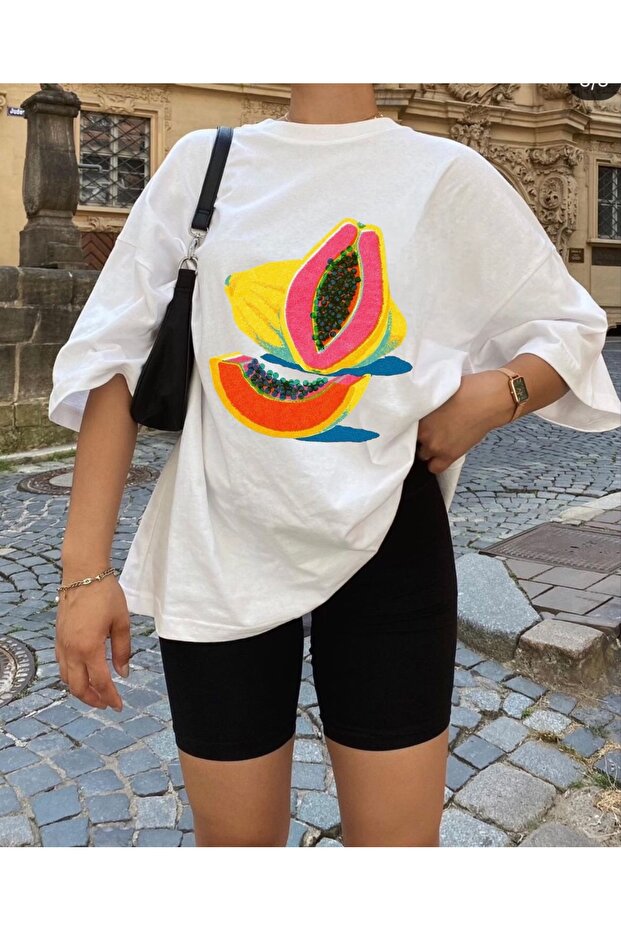 Premium Oversize Cut Short Sleeve Printed T-Shirt