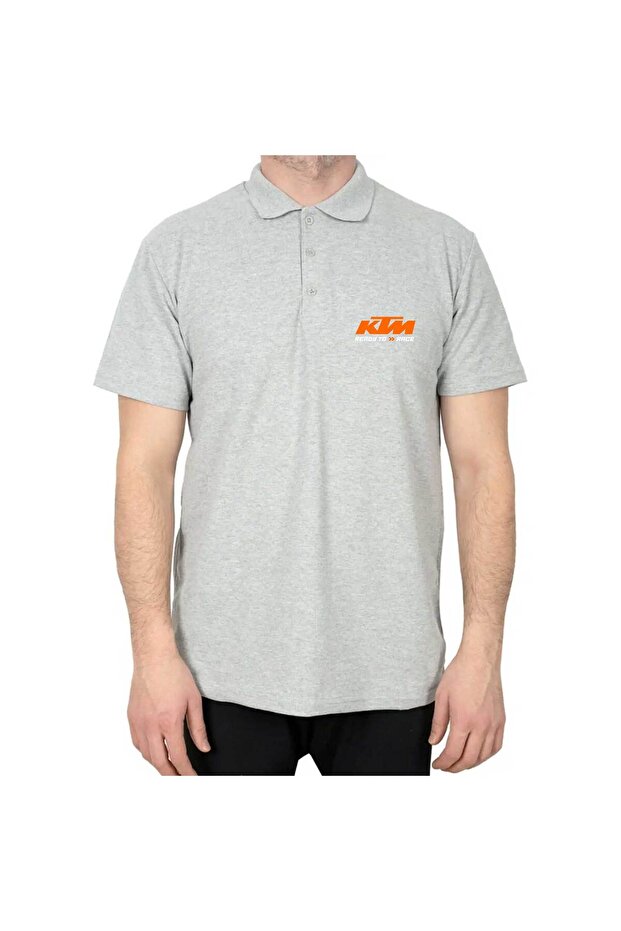 Polo Neck Ktm Ready to Race Gray T-Shirt