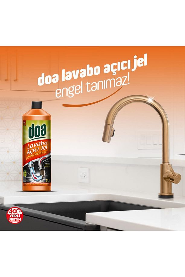 4 Adet Wc Temizleyici + 1 Adet Doa Lavabo Açıcı jel - 3