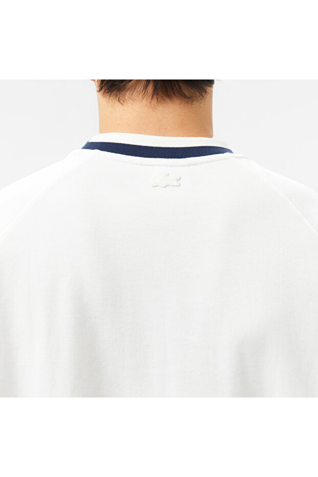 Erkek Bisiklet Yaka Beyaz T-Shirt - 5