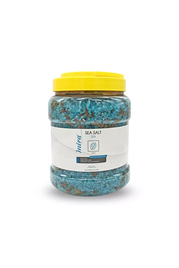 Mira Pedicure Bath Salt – Mint Infused Foot Soak for Spa & Salon – 3 L Jar – Refreshing & Relaxing