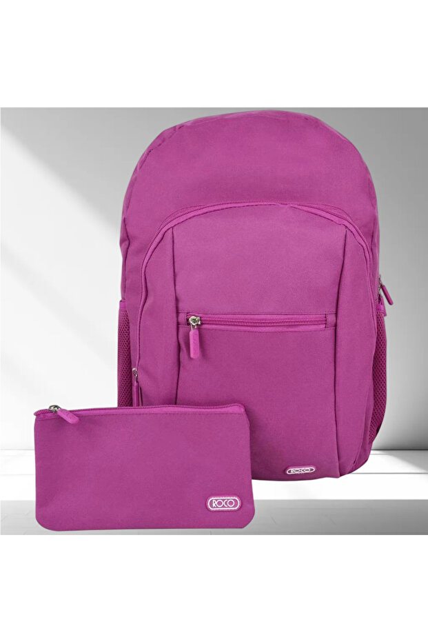 Basic Classic Backpack with Accessory - 1