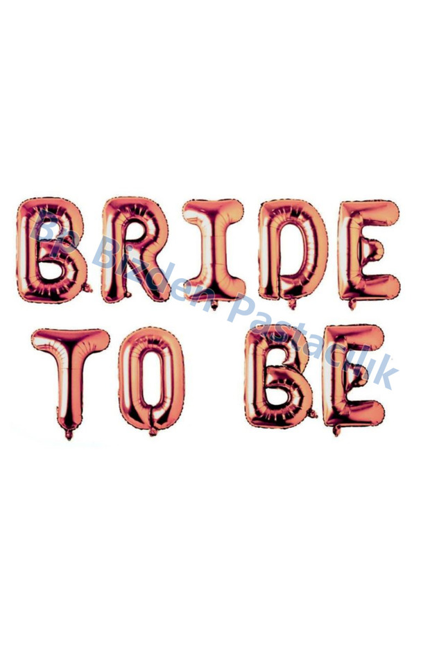 Flat Bride to Be Rosegold Set Balloon