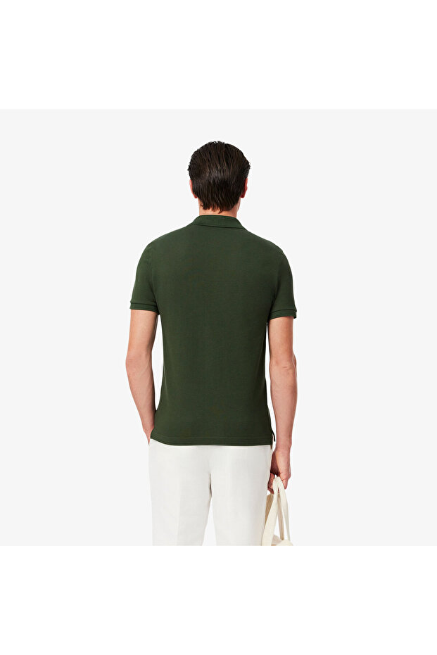 L.12.12 Erkek Slim Fit Haki Polo - 3