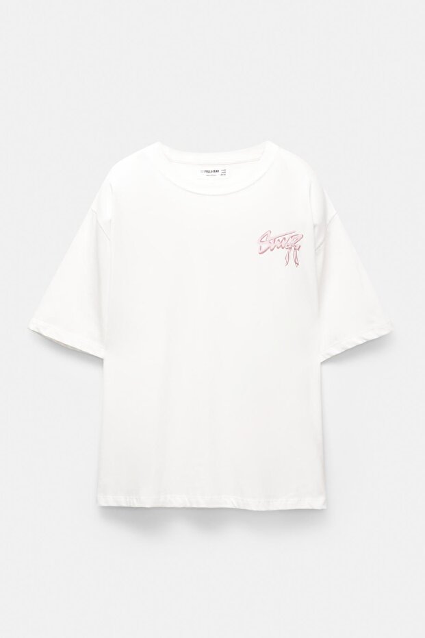 STWD bağcıklı t-shirt - 7