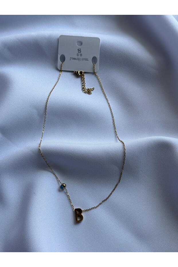 Letter Detailed Chain Necklace