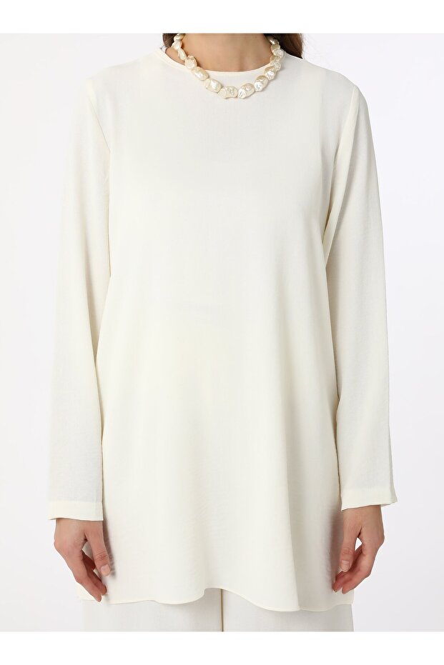 Aerobin Basic Tunik&Pantolon İkili Takım - Off white - - 6