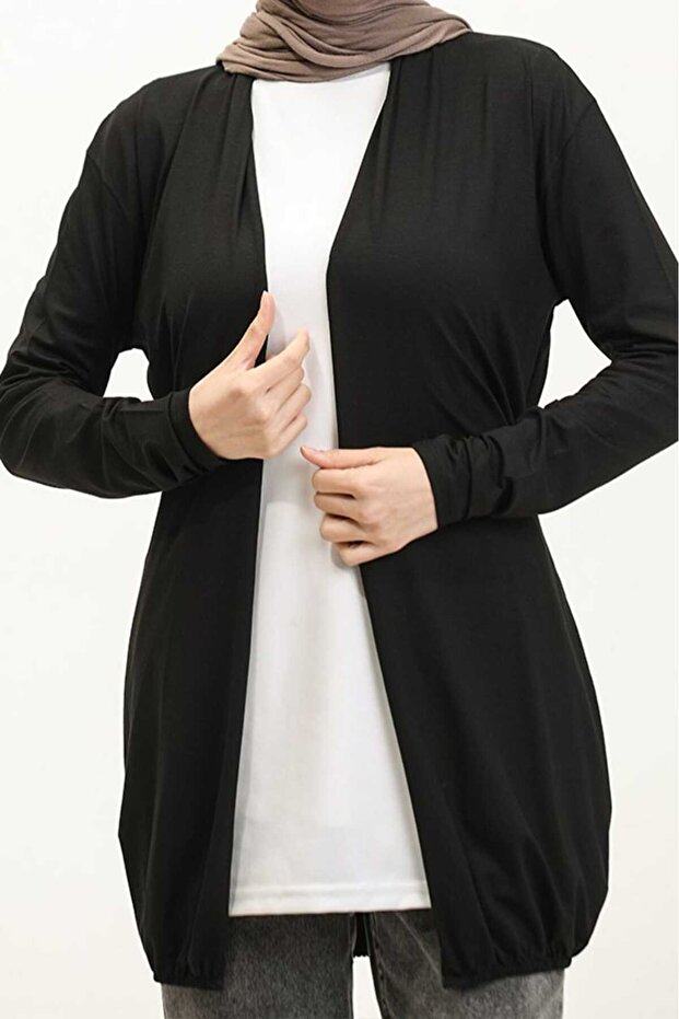 Women's Belted Hijab Cardigan