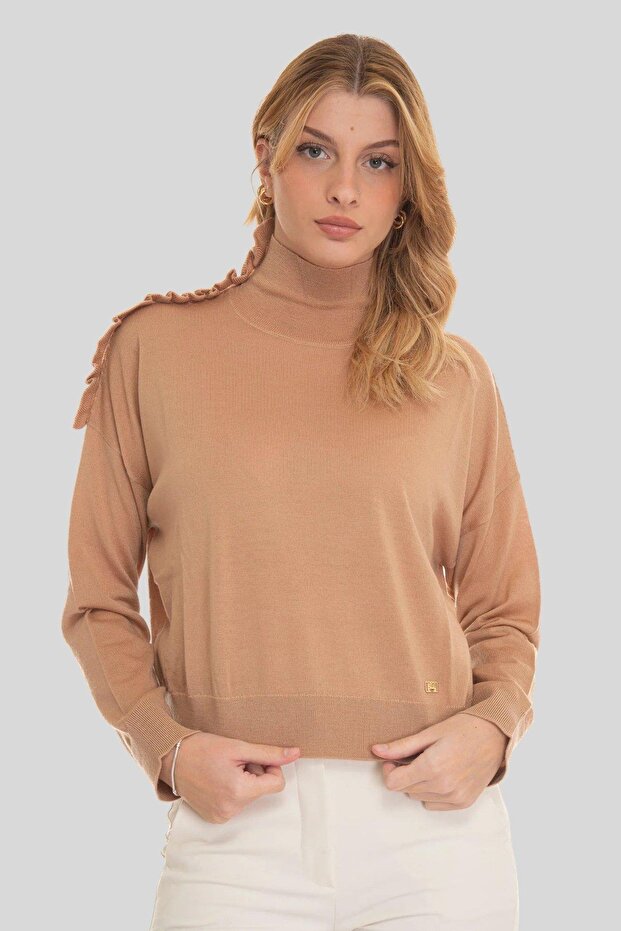 Kadın Kazak Bej - 1