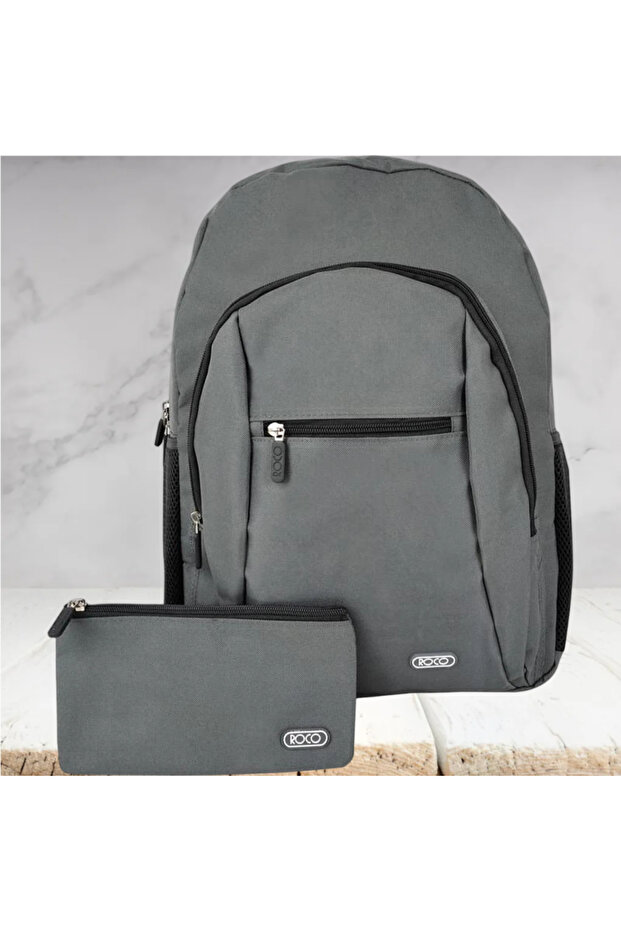 حقيبة ظهر كلاسيكية أساسية مع ملحق - 1