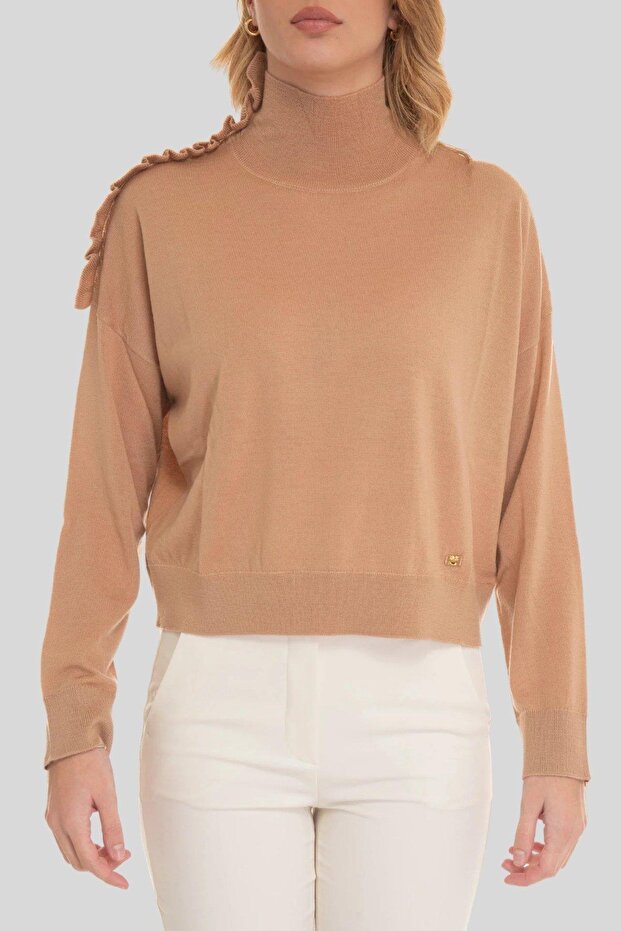 Kadın Kazak Bej - 4