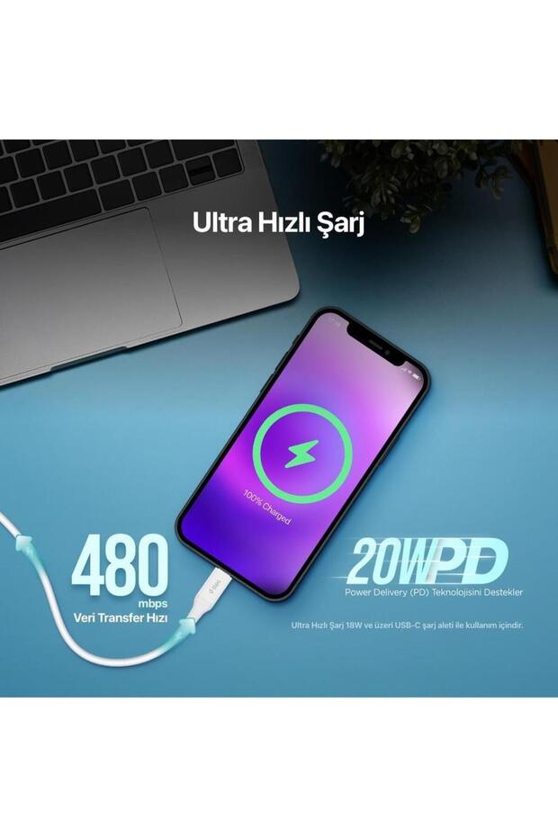 USB-C TO LİGHTNİNG CABLO - 3