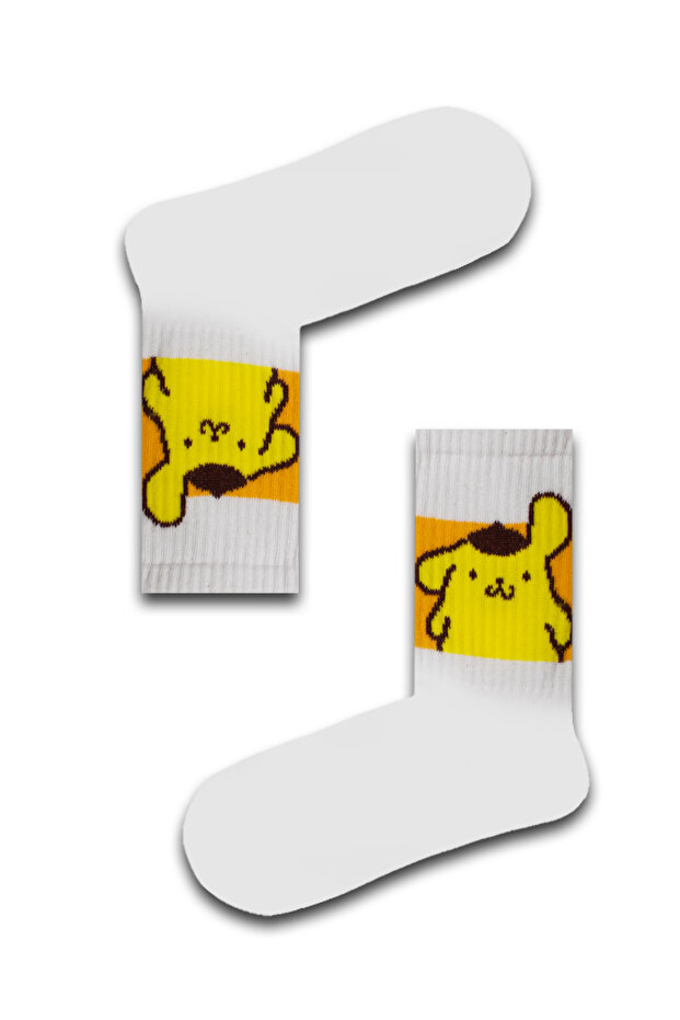 Pomompurin Patterned Unisex Athletic Socks - 1