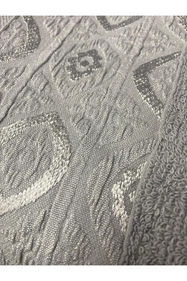 Göz 3’lü Banyo Havlusu Seti – 3 Adet 100x150 cm, %100 Pamuk, Yumuşak Dokulu, Desenli Havlu - 3