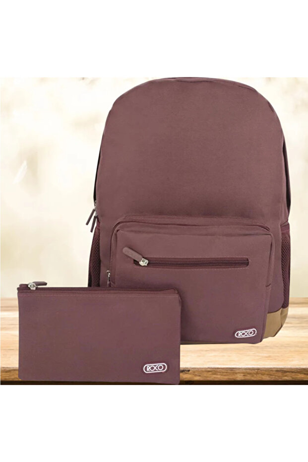 حقيبة ظهر كلاسيكية أساسية مع ملحق - 1