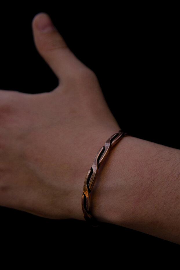 Burgu Desen Bakır Bileklik - 2