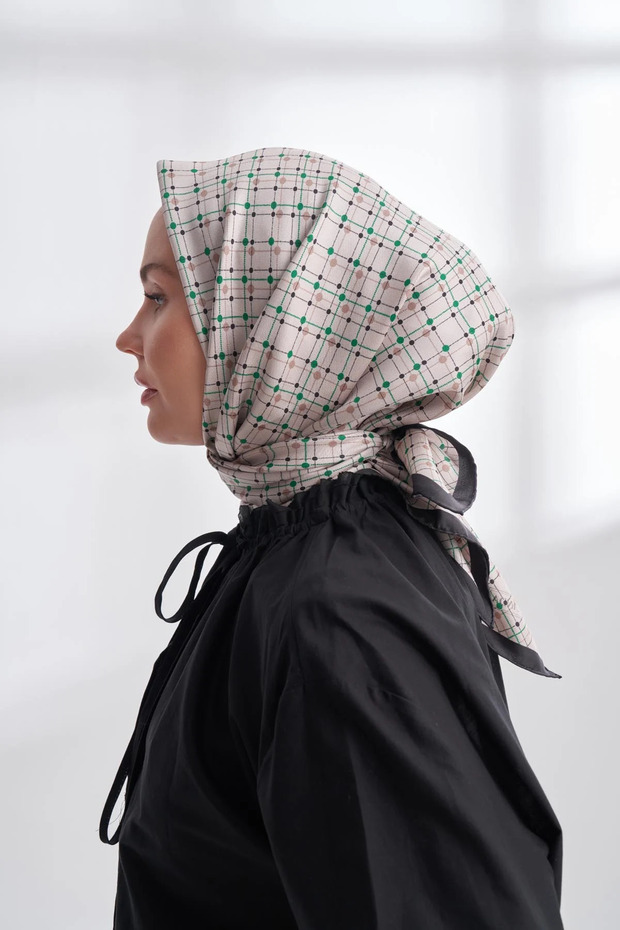 Orbis Pattern Twi̇ll Silk Scarf - 4306-930 - 2