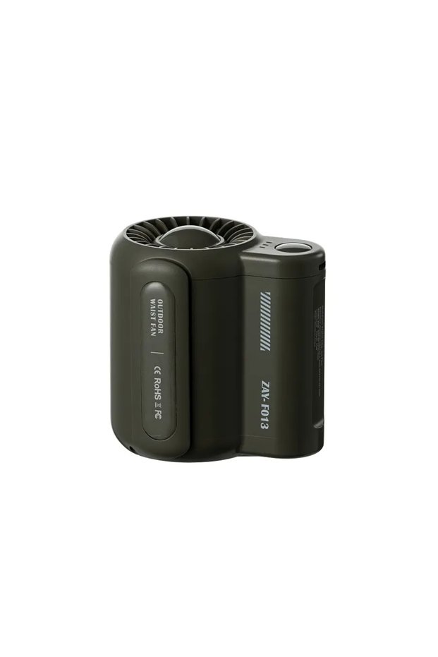 Portable Waist Clip Fan, 3 Speed Settings, USB Type-C Rechargeable, Dual Head Design, Strong Airflow