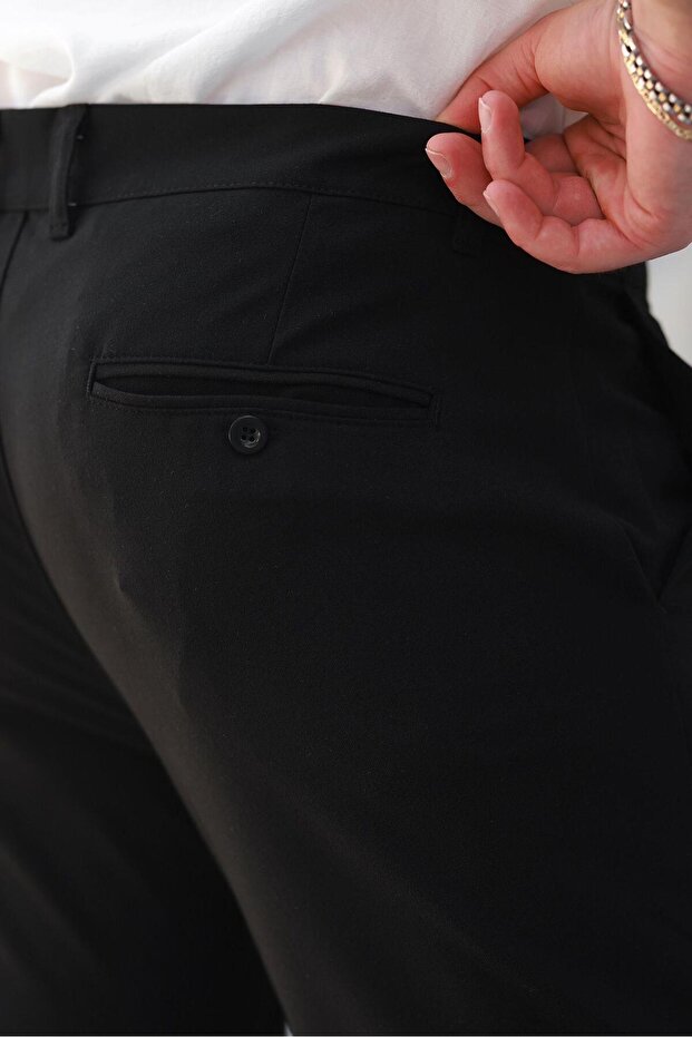 Siyah Basic Erkek Pantolon E6576 - 6