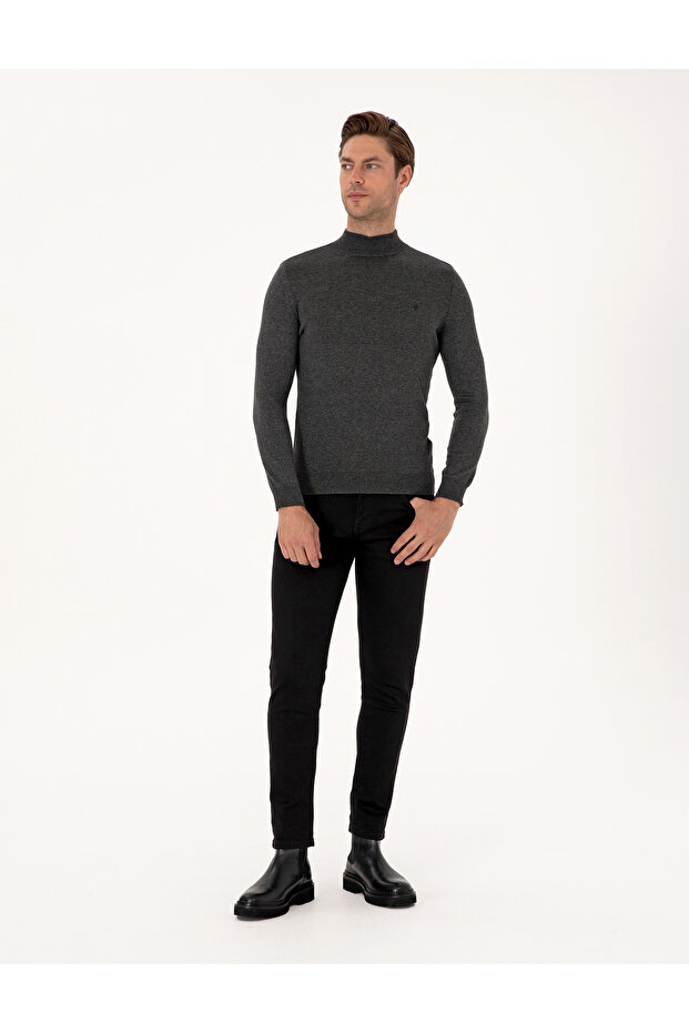 Black Slim Fit Jean Pants 50315271-Vr046