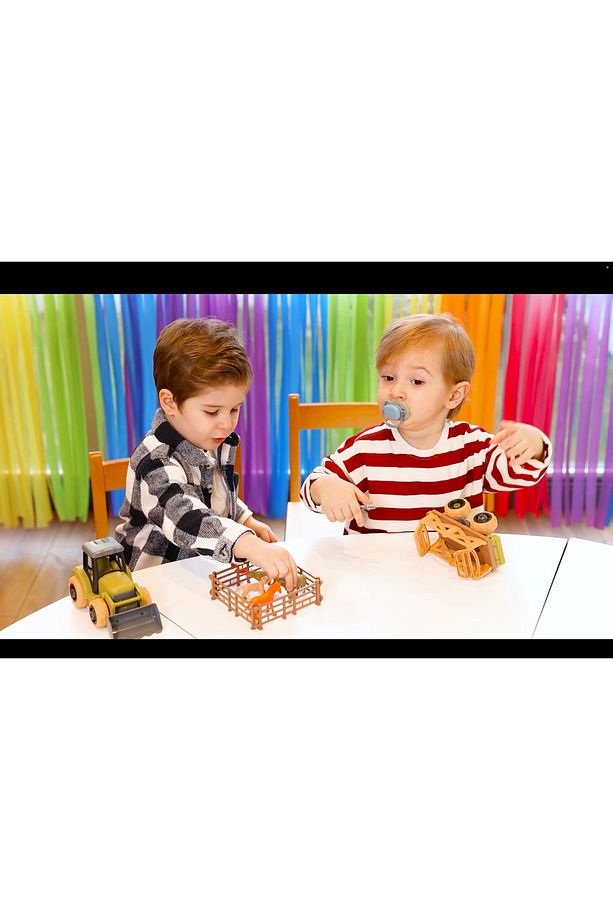 2’si 1 Çiftlik Oyuncağı – Söktak Traktör Seti, 6 Hayvan & 4 Çit Dahil - 5