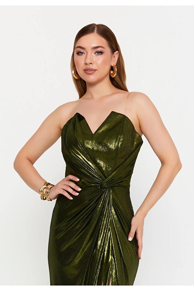 6119SIM SİMLİ ELBİSE - 3