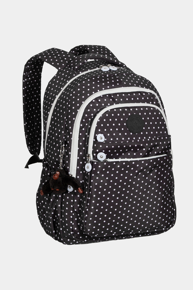 My Polo Durable Unisex School Backpack with Crinkil Toy