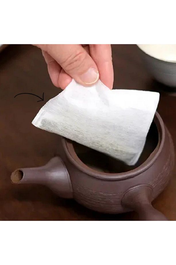 Japon Çay Filtresi Poşeti – 92 Adet (x2), Tek Kullanımlık. Bitki Çayı, Baharat, Poşet Çay İçin Uygun - 5