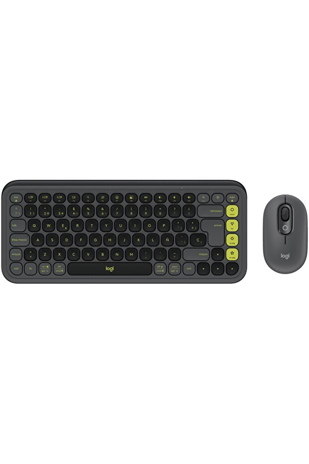 Kit Wireless Keyboard + Mouse POP ICON COMBO, Bluetooth, EasySwitch, Graphite - 4