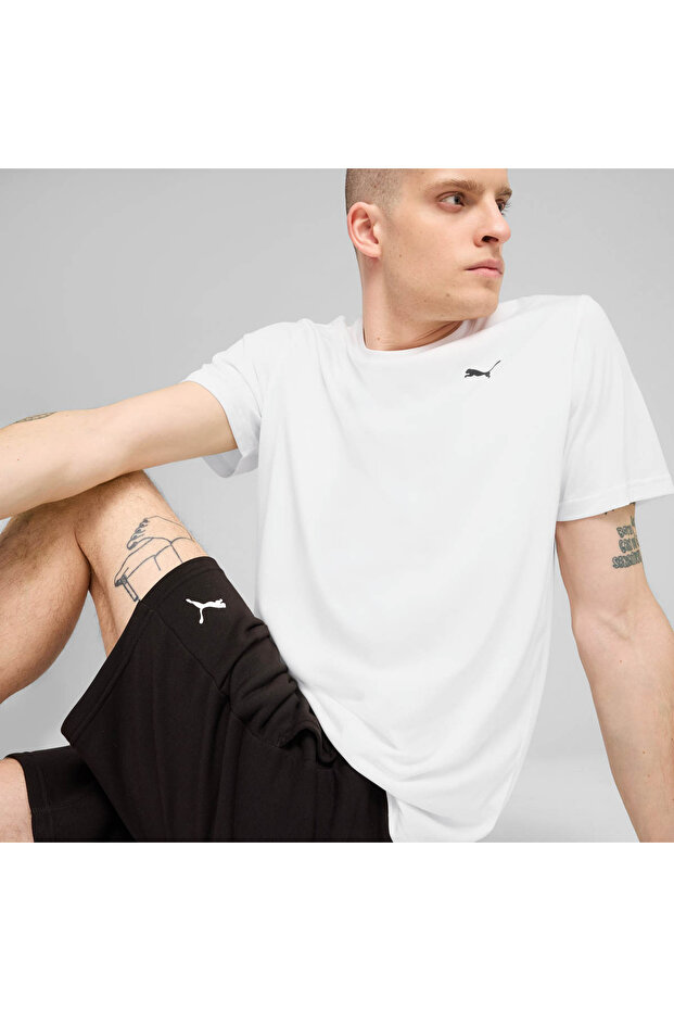 Tad Essentials Solid Cat White Men's T-Shirt 525908-02 - 4