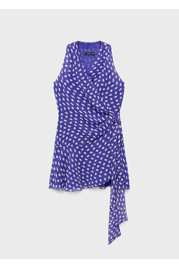 Puantiyeli anvelop elbise - 3