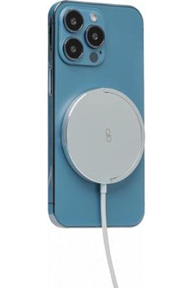 Power 15W MagSafe Compatible Wireless Charger Stand function White - 2