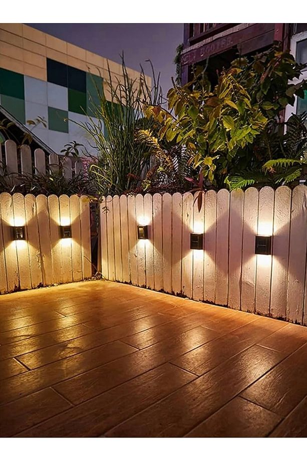Güneş Enerjili Su Geçirmez Dış Mekan Aydınlatma Lambası-Tekli Model Solar LED Bahçe Aplik Işığı, - 5