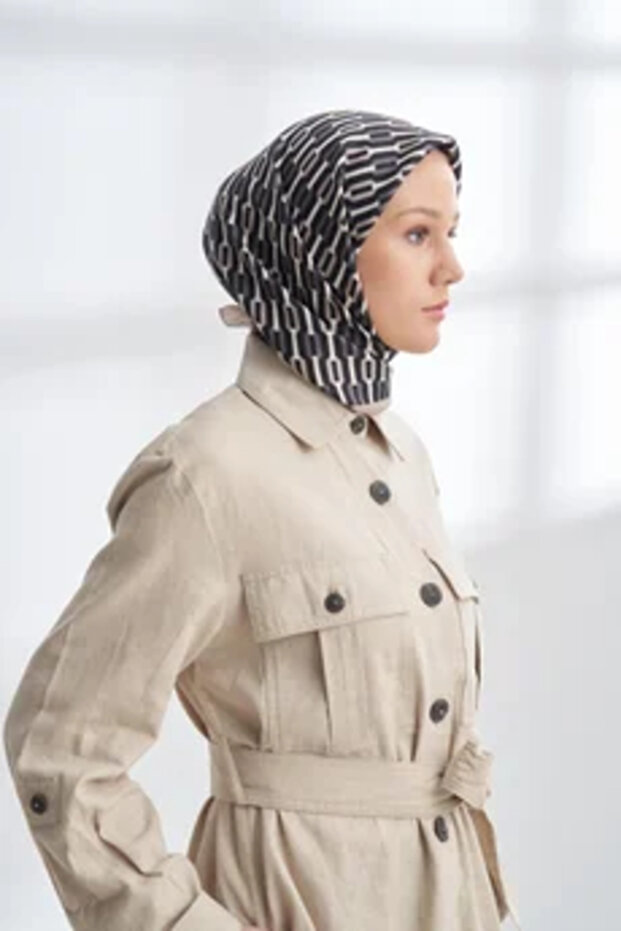 Eșarfă de mătase TWILL MODEL LINE -4304-01 - 2