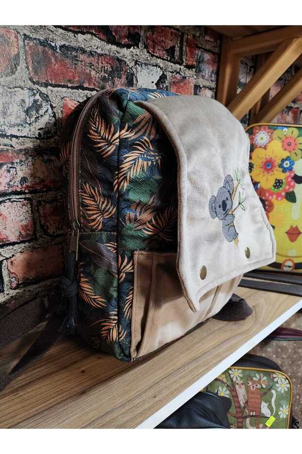 حقيبة ظهر مطرزة على شكل كوالا - 5