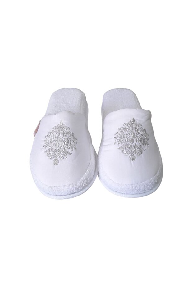 Women's Towel Slippers - White