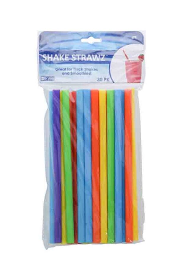 30-Piece BPA-Free Shake Straw Set