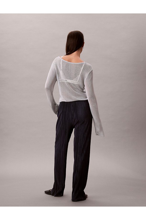 Plisse Pull On Trousers - 2