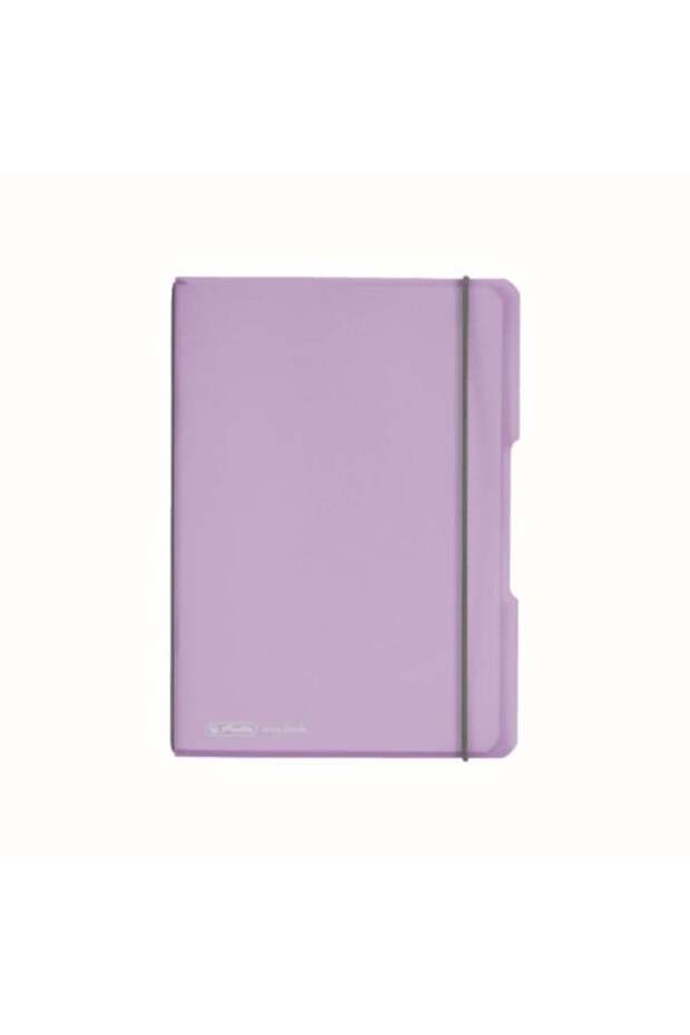 Caiet My.book Flex A5, violet transparent, material PP, 40 de coli, format grilă, bandă elastică - 1
