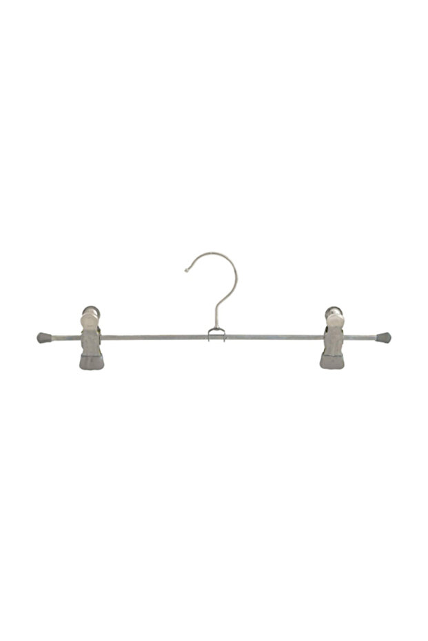 Rotating Hook Grip Coating Space Saving Cloth Hanger with Two Clips