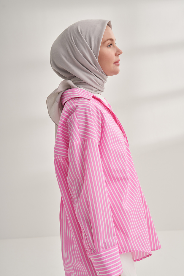 Eșarfă SEHER A PATTERN - STONE - 3