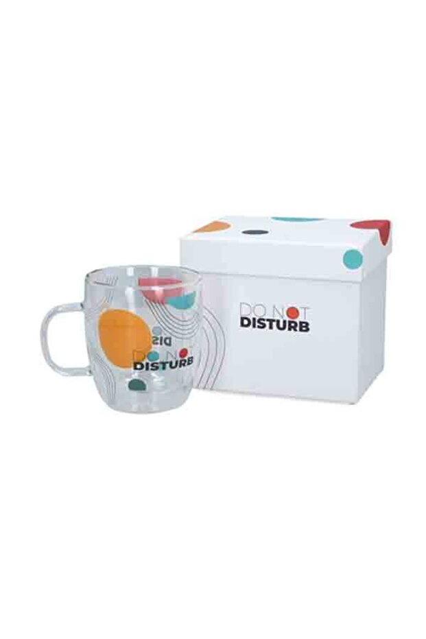 Do Not Disturb Printed Double Wall Mug with Ergonomic Handle 330 ml - 1