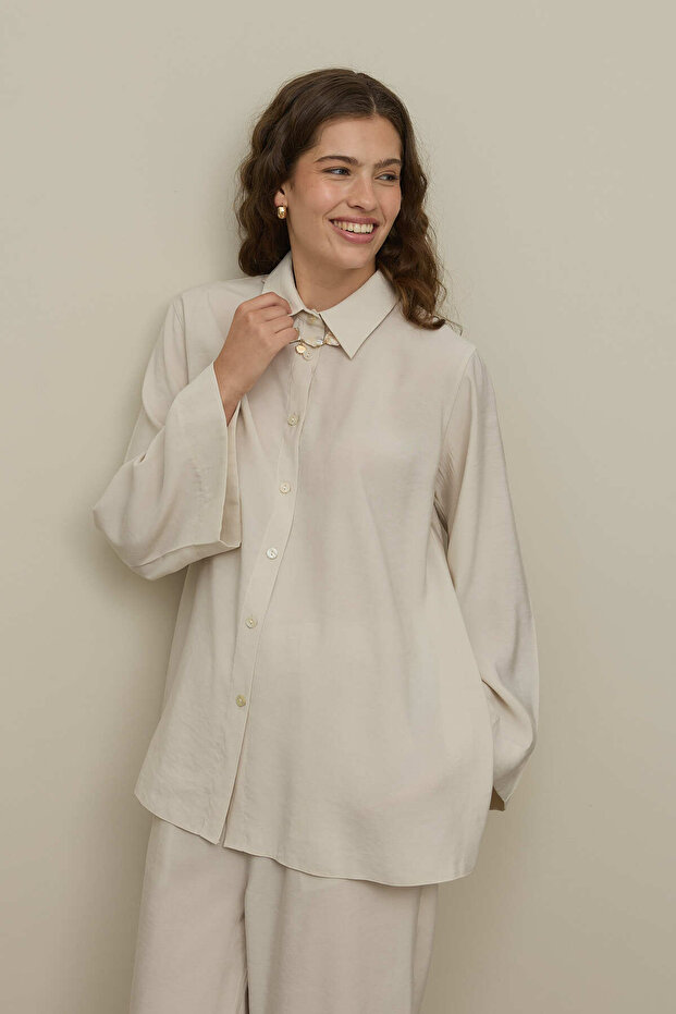 Basic Modal Gömlek Takım Taş - 3