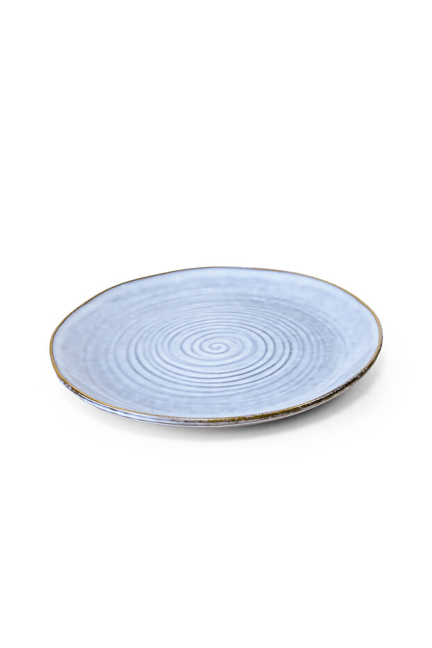 Tia Stoneware Side Plate - 21cm, Blue (Set of 1)