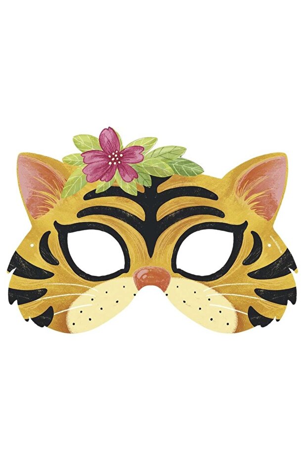 Exotic Animals Party Mask Set, - 3