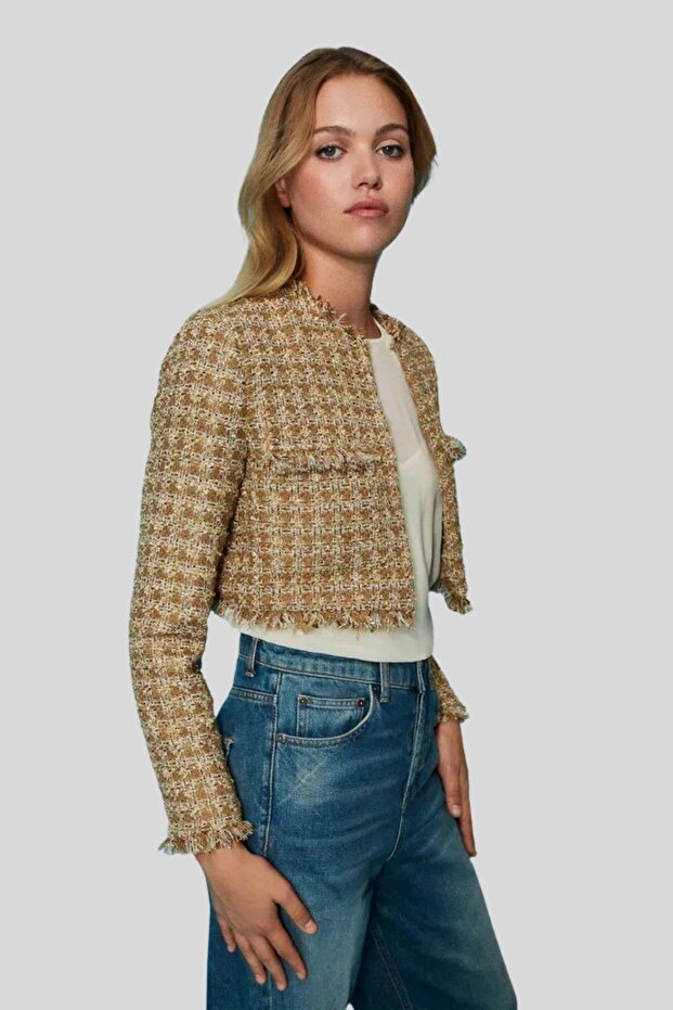 Kadın Ceket Krem - 2