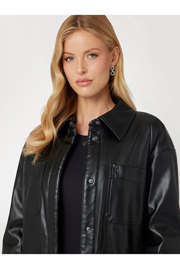 Pu Mareva Kadın Outerwear - 4